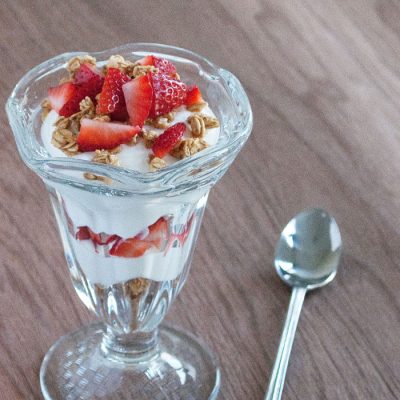 Strawberry & Vanilla Parfait with Granola