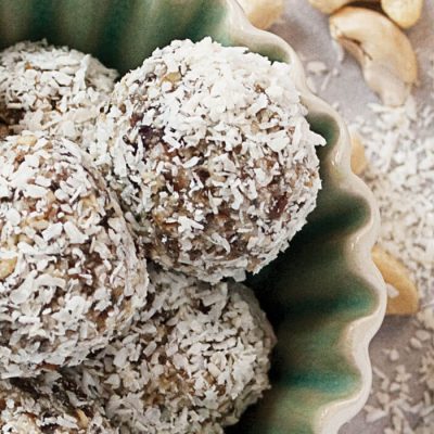 Coconut & Date Protein Bites