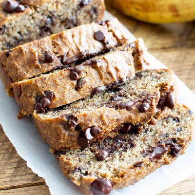 chocolate chip, banana & oat bread